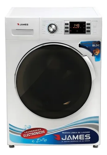 Lavarropas Automatico James Carga Frontal Lr 1016 Bl10.5kg Color Blanco