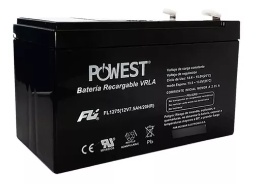 Batería 12V 7Ah / AGM / Uso general en Fuentes de Alimentación, UPS,  Paneles de Alarma etc. – Centronic