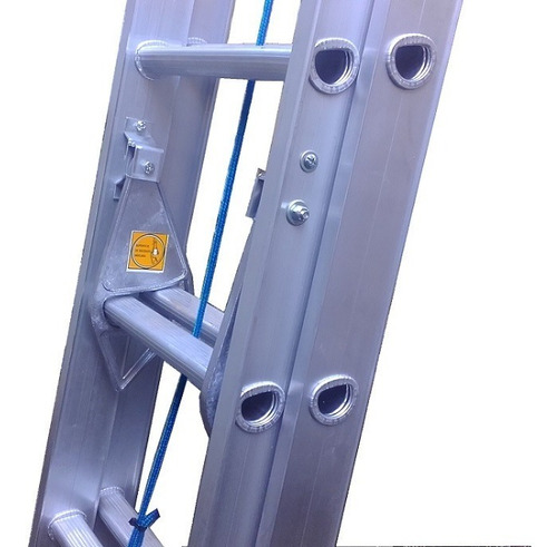 Escalera Aluminio Reforzada Extensible 20 Esc Alt 5.10 Mts 