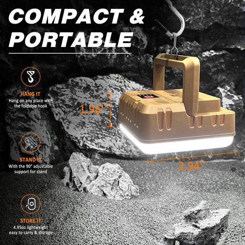 Paquete De 4 Linternas Led Recargables Por Usb Impermeable