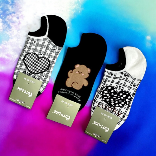 6 Pares Calcetín Corto Tobitín Para Mujer, Algodón