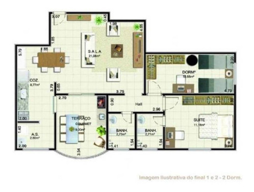 Apartamento - Venda - Caiçara - Praia Grande - Prf22