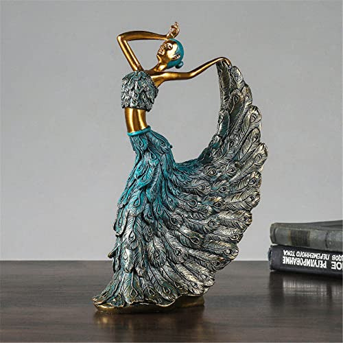 Estatua De Pavo Real Azul Para Decoración De Sala.