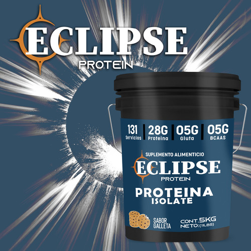 Proteína Whey Hidrolizada Isolate Eclipse 5kg Varios Sabores Galleta