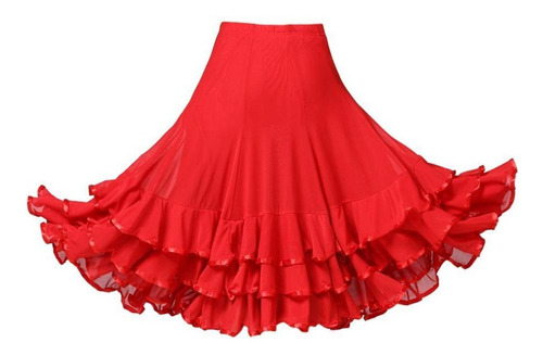 Elegant Flamenco Dance Big Skirt Swing Modern Dress . .