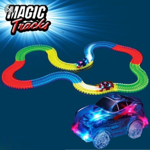 Pista Magic Track Mágica Con 220 Piezas Luminosas