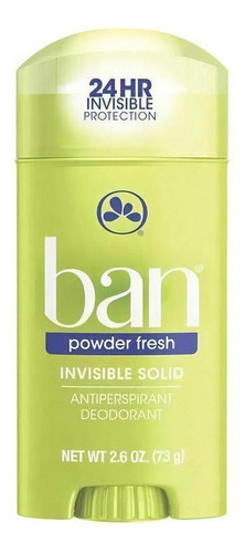 Desodorante Ban Stick Powder Fresh 73g Mal Cheiro Nas Axilas