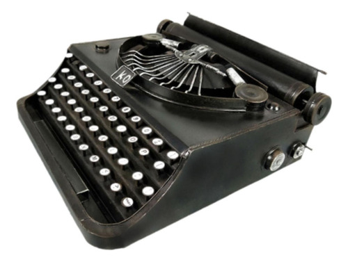 Modelo De Máquina De Escribir Manual, Figura De Negro