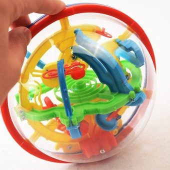 Esfera Intelectual 3d Laberinto Rompecabezas 17 Cm Diámetro