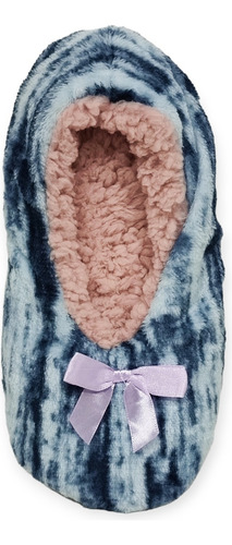 Pantuflas Cerradas Corderito Piel Peluche Mujer Niñas