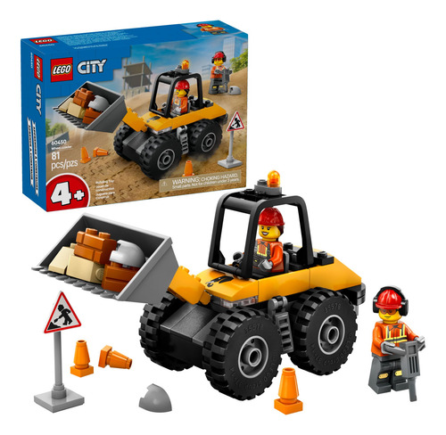 Lego 60450 Wheel Loader Para Niños De 4 Años O Más