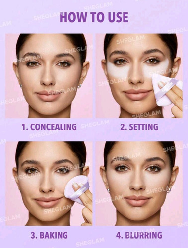 Esponja Sheglam Para Maquillaje Soplo De Polvo Insta-ready