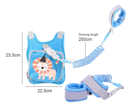 Bebé Mochila Con Cuerda Anti-perdida, 2.5 Metros Arnes