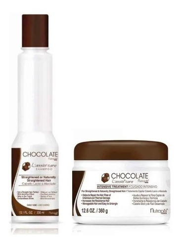 Kit Chocolate Lassio Care Shampoo Y Tratamiento Capilar