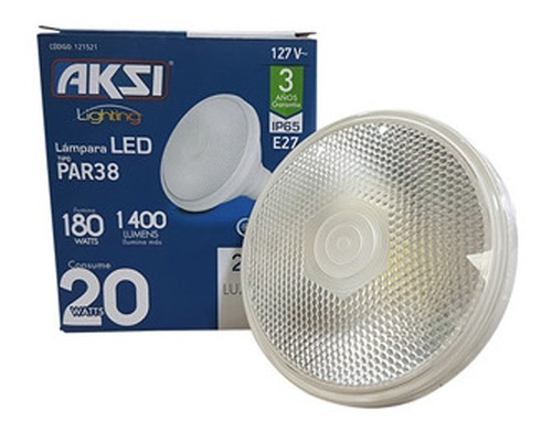 Foco Bombillo Led 20w Tipo Par 38 6500k E27 Ip65 Interperie 