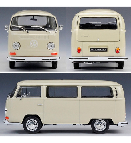 Auto Escala Vw Type 1 Bus 1972 Welly 1/24 Crema Sku: 162