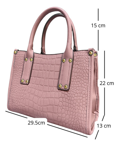 Bolso, Cartera De Mano- Morral Mujer Diseño Escama Cocodrilo