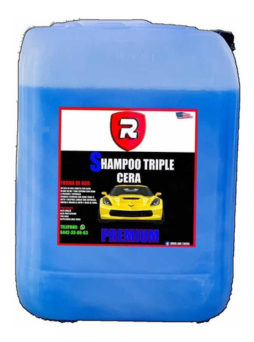 Shampoo Con Extra Cera Y Teflonde 20 Litros Para Auto Lavado