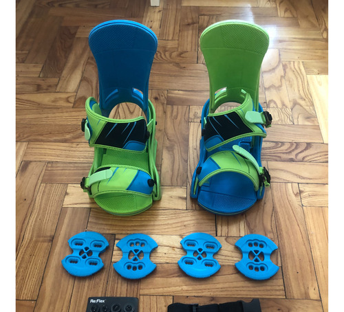 Snowboard Fijaciones Infidel L C/ Discos, Tornillos Y Correa