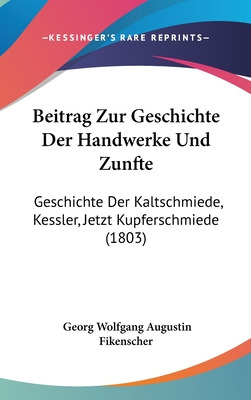 Libro Beitrag Zur Geschichte Der Handwerke Und Zunfte: Ge...
