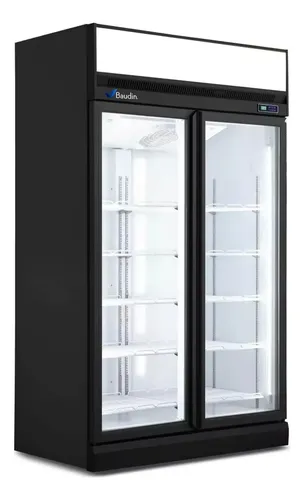 Expositor Vertical 2 Puertas Vidrio 1200 Lts Iccold