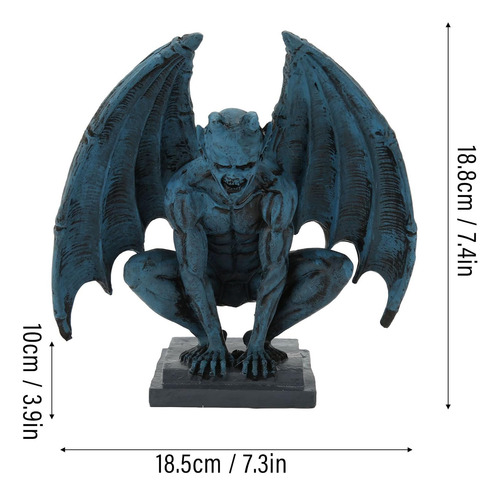 Estatua De Gárgola De Resina Focket, Escultura Gótica, Reali
