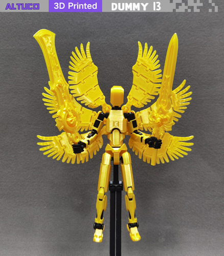 Figura De Acción Titan 13 Ángel Con Accesorios 3d Decorativa