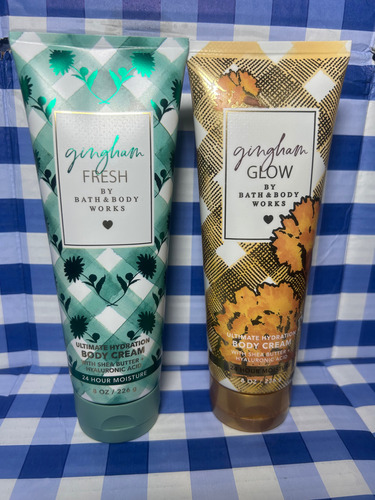 Bath & Body Works Dúo Body Cream Golden Nectar, Marigol Petals, Juicy Pear, Sparkling Clementine, Fresh Daisies, Sun Soaked Sandalwood.