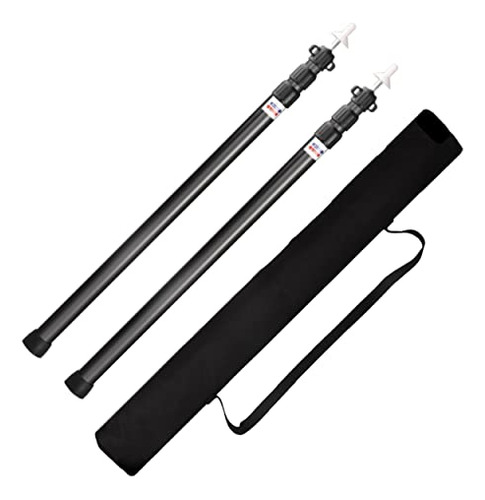 Adjustable Tarp Poles Telescoping Aluminum Rods For Ten...