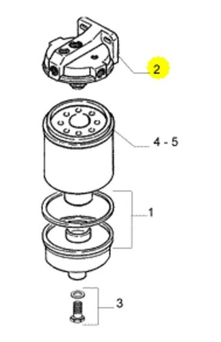 Cabeçote Do Filtro Racor Original Iveco Stralis 500057650