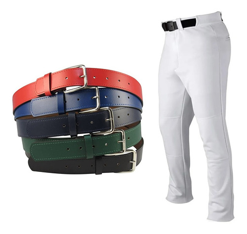 Imagen 1 de 2 de Pantalon De Beisbol / Softbol + Cinturones Todos Los Colores