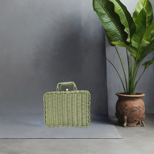 Rata De Imitação Retro Cabela De Rattan, Picnic 26cm