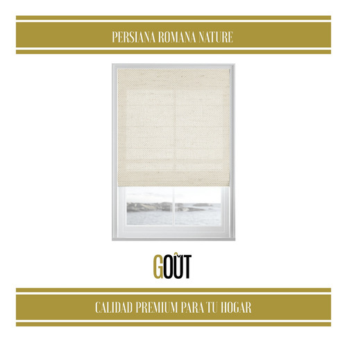 Persiana Romana Solar Screen Modelo Nature 3% Por M2