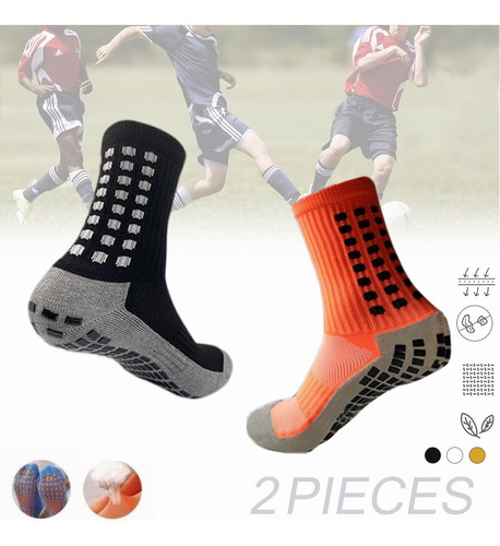 Calcetas Antideslizantes Fútbol 2 Pares