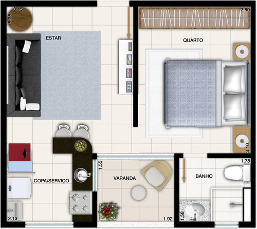 Imagem 28 de 28 de Apartamento À Venda, 1 Quarto, 1 Suíte, 1 Vaga, Centro - Vespasiano/mg - 17