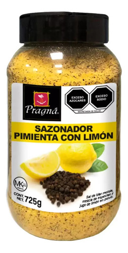 Sazonador Pimienta Con Limón Pragná 662474 De 725g