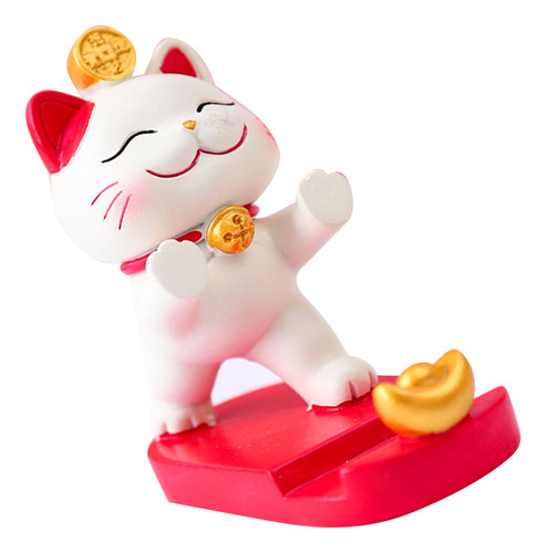 Soporte De Teléfono De Escritorio Fortune Cat, Resistente, D