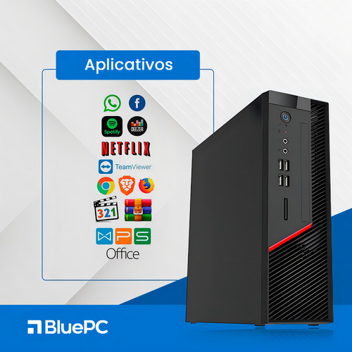 Computador Completo Bluepc Intel I5 12400 8gb Ssd 240gb Sff
