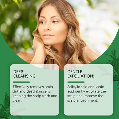 Esfoliante De Shampoo De 2 Polegadas Para Caspa, Aliviar A C