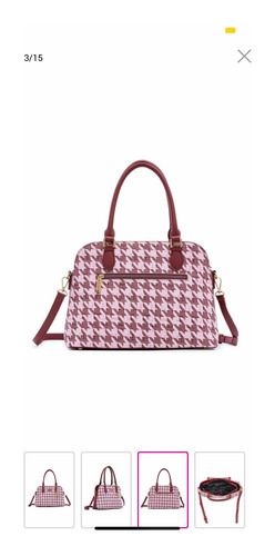 Bolsa Satchel H&co Rosa Con Logotipo