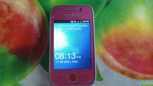 Samsung Gt S5360l Con Detalle En Pila De Uso Colección Vintage No Funciona Bien La Pila Rosa (Usado)