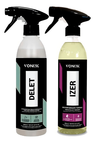 Kit de limpieza profunda de neumáticos descontaminantes Izer Vonixx Delet