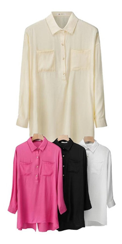 Camisa Blusa Larga Mujer Hg11100