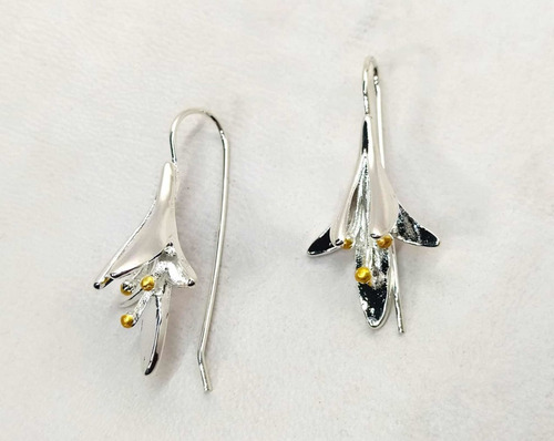 Aretes Pendientes Con Flores Joyería De Fiesta O Boda