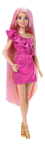 Barbie Totally Hair Muñeca Cabello Arcoíris Extra Largo Curv