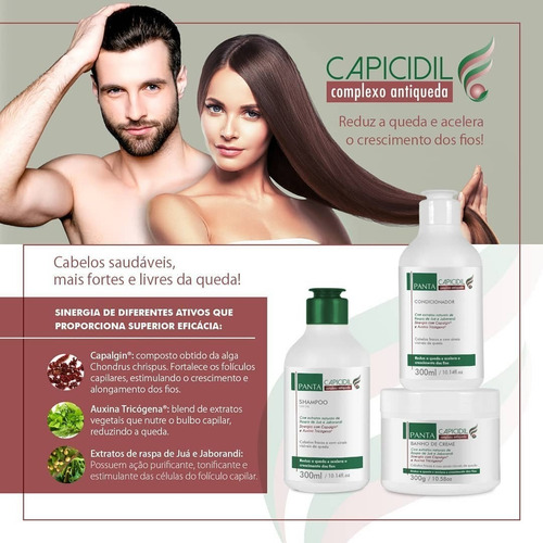 Kit Antiqueda E Crescimento Capicidil Panta Cosmetica