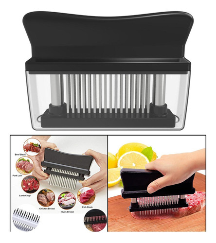 ** Tenderizador De Carne De Material Acero Inoxidable Con 48