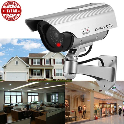 Imagen 4 de 6 de 4pcs Solar Falso En/al Aire Libre Seguridad Cctv Vigilancia