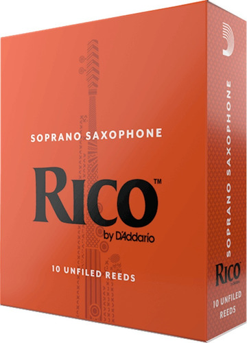 Imagen 2 de 3 de Rico By Daddario Ria1030 Caña 3.0 De Saxo Soprano Pack X 10