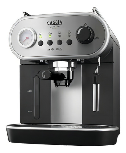 Cafetera Gaggia Carezza Deluxe RI8525 automática negra y plateada expreso